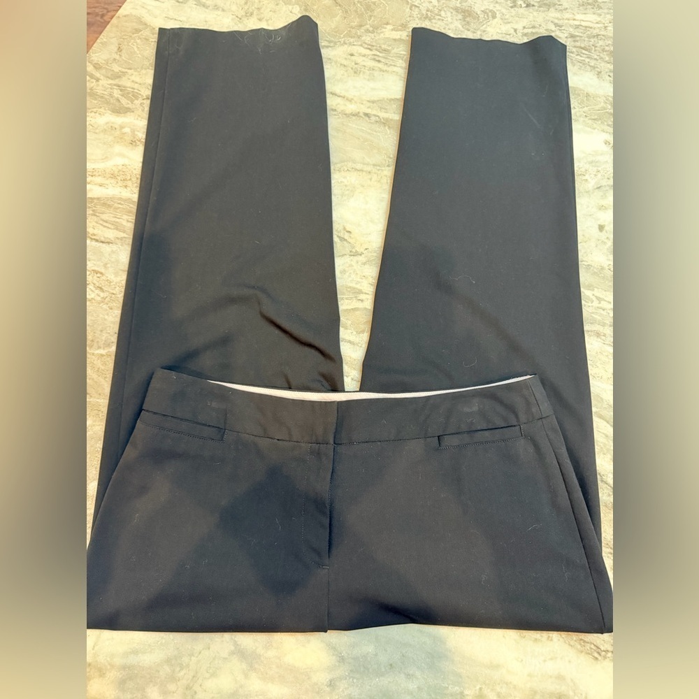 Liz Claiborne Career Audra Classic Black Straight Leg Pants Women’s 14